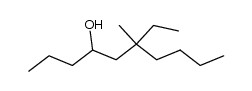 6-ethyl-6-methyl-decan-4-ol结构式