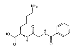 Hippuryl-D-Lys-OH structure