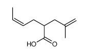 2-(2-methylprop-2-enyl)hex-4-enoic acid Structure