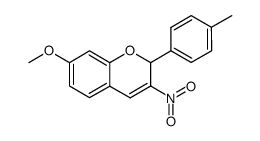 7-methoxy-2-p-tolyl-3-nitro-2H-chromene Structure