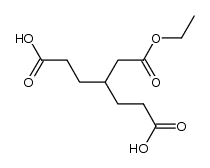 4-(2-ethoxy-2-oxoethyl)heptanedioic acid结构式