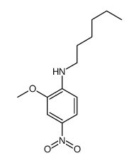 N-hexyl-2-methoxy-4-nitroaniline结构式