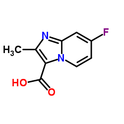 7-FLUORO-2-METHYL-IMIDAZO[1,2-A]PYRIDINE-3-CARBOXYLIC ACID Structure