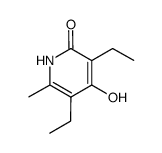 3,5-diethyl-4-hydroxy-6-methylpyridin-2(1H)-one Structure