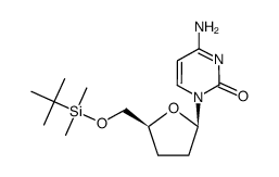 5'-O-(tert-butyldimethylsilyl)-2',3'-dideoxycytidine Structure