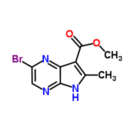 Methyl 2-bromo-6-methyl-5H-pyrrolo[2,3-b]pyrazine-7-carboxylate Structure