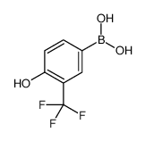 (4-Hydroxy-3-(trifluoromethyl)phenyl)boronic acid structure