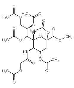 2,4,7,8,9-Pentaacetyl-D-N-acetylglycolylneuraminic Acid Methyl Ester Structure