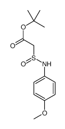 tert-butyl 2-(4-methoxyphenyl)sulfinamoylacetate结构式