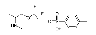 N-Methyl-1-(trifluoromethoxy)-2-butanaminium 4-methylbenzenesulfo nate结构式