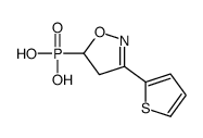 (3-thiophen-2-yl-4,5-dihydro-1,2-oxazol-5-yl)phosphonic acid Structure