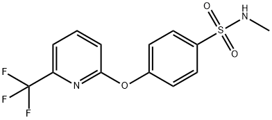 N-Methyl-4-{[6-(trifluoromethyl)pyridin-2-yl]oxy}benzenesulfonamide Structure