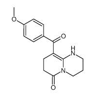 9-(4-methoxybenzoyl)-1,2,3,4,7,8-hexahydropyrido<1,2-a>pyrimidin-6-one Structure