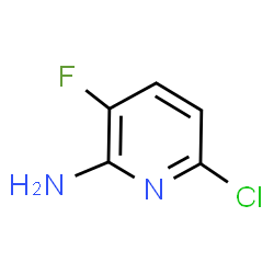 6-氯-3-氟吡啶-2-胺结构式