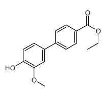 ethyl 4-(4-hydroxy-3-methoxyphenyl)benzoate结构式