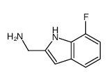 (7-fluoro-1H-indol-2-yl)methanamine图片