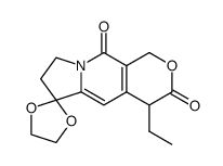 4-Ethyl-1,4,7,8-tetrahydro-3H,10H-spiro[pyrano[3,4-f]indolizine-6,2'-[1,3]dioxolane]-3,10-dione Structure