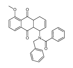 1-(N-Benzoyl-N-benzylamino)-5-methoxy-1,4,4a,9a-tetrahydro-9,10-anthraquinone Structure