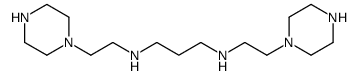 N,N'-bis(2-piperazin-1-ylethyl)propane-1,3-diamine结构式