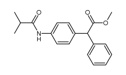 methyl 2-(4-isobutyramidophenyl)-2-phenylacetate结构式