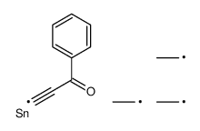 1-phenyl-3-triethylstannylprop-2-yn-1-one Structure