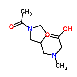 N-[(1-Acetyl-3-pyrrolidinyl)methyl]-N-methylglycine Structure