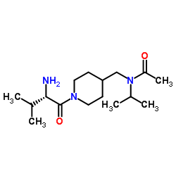 N-Isopropyl-N-{[1-(L-valyl)-4-piperidinyl]methyl}acetamide结构式