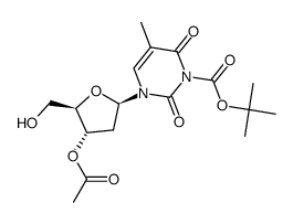 3'-O-acetyl-3-[(tert-butoxy)carbonyl]-2'-deoxy-3,4-dihydrothymidine Structure