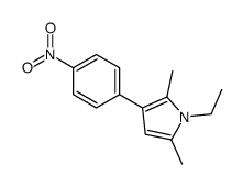 1-ethyl-2,5-dimethyl-3-(4-nitrophenyl)pyrrole结构式