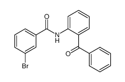 N-(2-benzoylphenyl)-3-bromobenzamide结构式