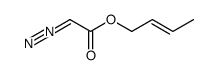 ACETIC ACIDTO, 2-DIAZO-, (2E)-2-BUTEN-1-YL ESTER结构式