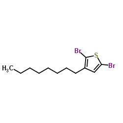 2,5-Dibromo-3-octylthiophene Structure