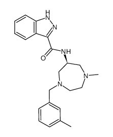 (S)-N-[1-methyl-4-(3-methyl)benzylhexahydro-1,4-diazepin-6-yl]-1H-indazole-3-carboxamide Structure