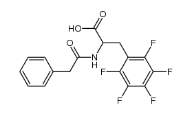 (R,S)-N-phenylacetyl-pentafluorophenylalanine Structure