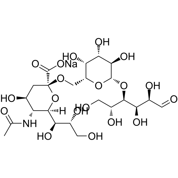 6'-唾液乳糖钠盐结构式