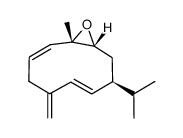 (1S,2Z,6E,8S,10R)-8-isopropyl-1-methyl-5-methylene-11-oxabicyclo[8.1.0]undeca-2,6-diene Structure