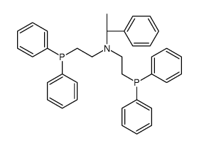 R(+)-N,N-BIS(2-DIPHENYLPHOSPHINOETHYL)-1-PHENYLETHYLAMINE structure