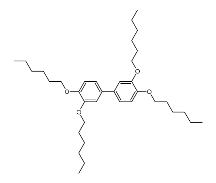 3,3',4,4'-tetrakis(n-hexyloxy)biphenyl Structure