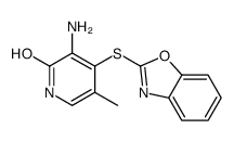 3-amino-4-(1,3-benzoxazol-2-ylsulfanyl)-5-methyl-1H-pyridin-2-one Structure