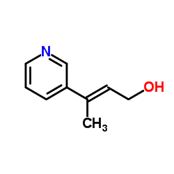 2-Buten-1-ol,3-(3-pyridinyl)-(9CI) structure