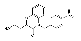 3,4-Dihydro-2-(2-hydroxyethyl)-4-(4-nitrobenzyl)-3-oxo-2H-1,4-benzoxazine Structure