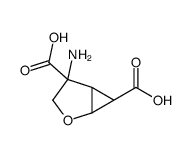 (1S,4S,5R,6S)-4-amino-2-oxabicyclo[3.1.0]hexane-4,6-dicarboxylic acid结构式