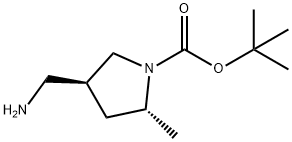 (2R,4S)-Tert-Butyl 4-(Aminomethyl)-2-Methylpyrrolidine-1-Carboxylate(WX601114) Structure