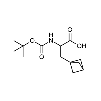 3-(Bicyclo[1.1.1]Pentan-1-yl)-2-((tert-butoxycarbonyl)amino)propanoic acid structure