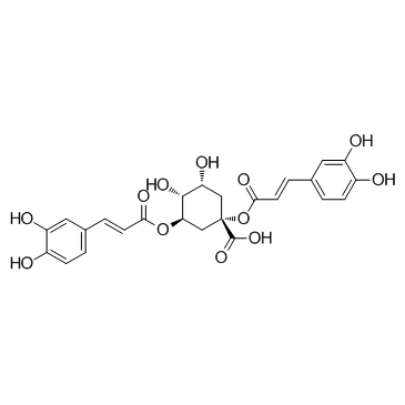 1,3-Dicaffeoylquinic acid structure