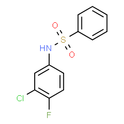 N-(3-氯-4-氟苯基)苯磺酰胺图片