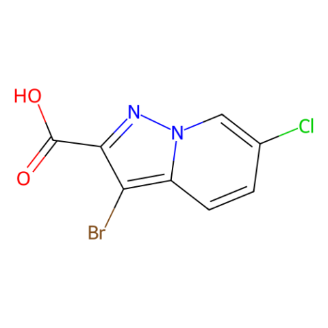 3-bromo-6-chloro-pyrazolo[1,5-a]pyridine-2-carboxylic acid Structure