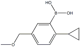 2-Cyclopropyl-5-(methoxymethyl)phenylboronic acid structure