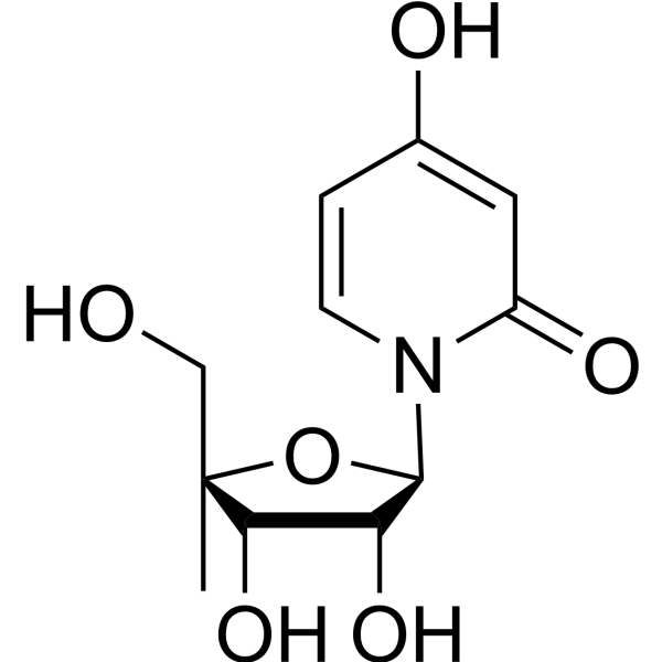 3-Deaza-4’-C-methyluridine结构式