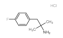 1-(4-FLUOROPHENYL)-2-METHYLPROPAN-2-AMINE HYDROCHLORIDE结构式